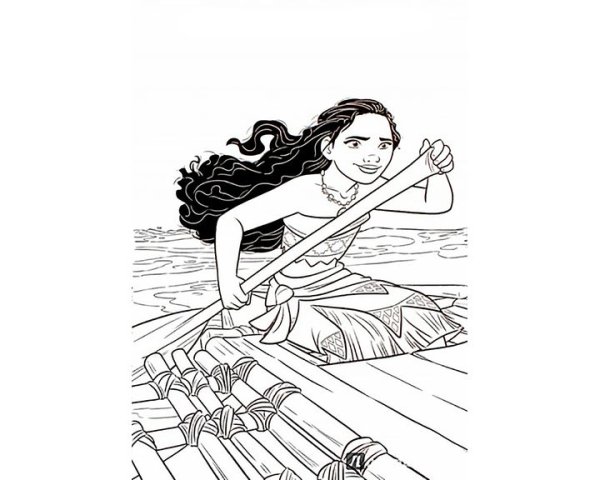 Принцессы для раскрашивания Моана