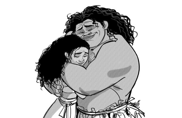 Моана и Мауи арты