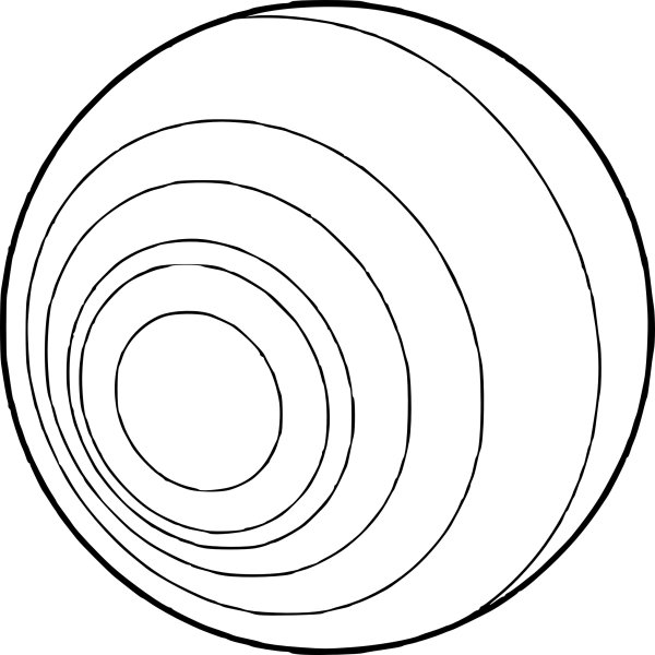 Трафарет планеты солнечной системы