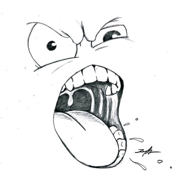 Злость рисунок карандашом