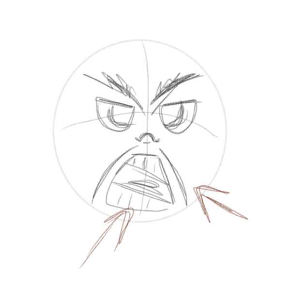 Нарисовать злость