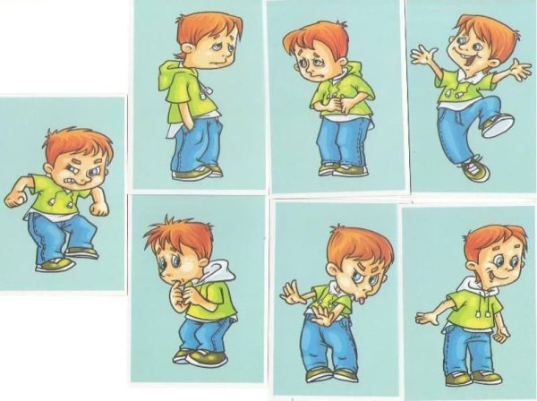 Карточки с изображением эмоций