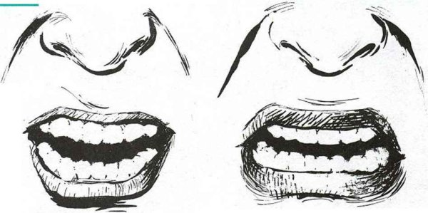 Человек с нарисованной улыбкой