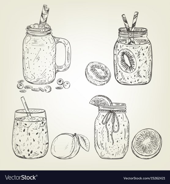 Смузи зарисовка