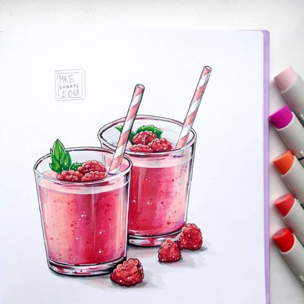 Блендер для смузи для срисовки