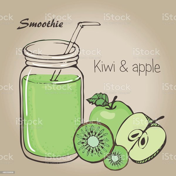 Hand drawn смузи