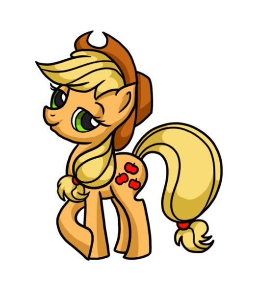 Маленький пони эпл Джек нарисовать