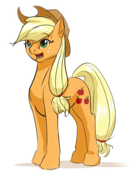 Эпплджек для срисовки карандашом