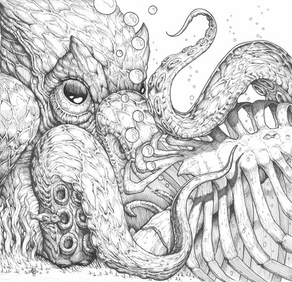 Щупальца карандашом