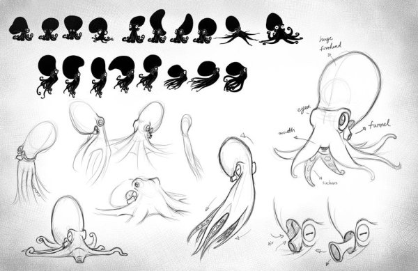 Осьминог референс