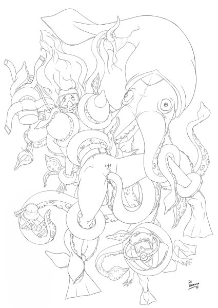 Как рисовать тентакли