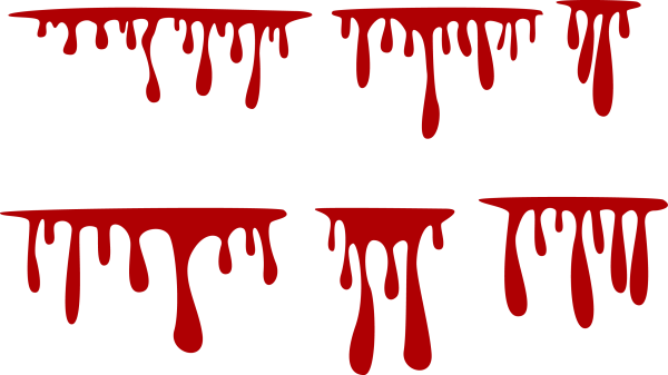 Кровавые потеки вектор