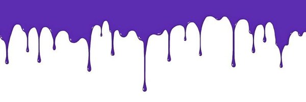 Фиолетовые потеки краски