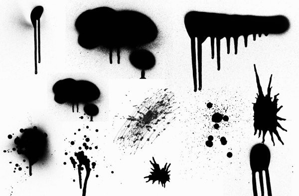 Подтеки краски