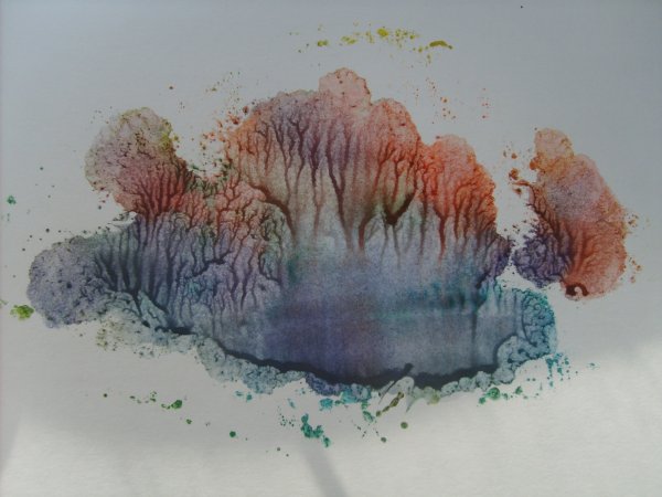 Васильки поэтапно