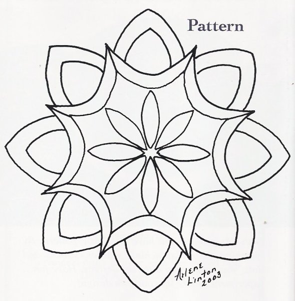 Эскиз орнамента для салфетки