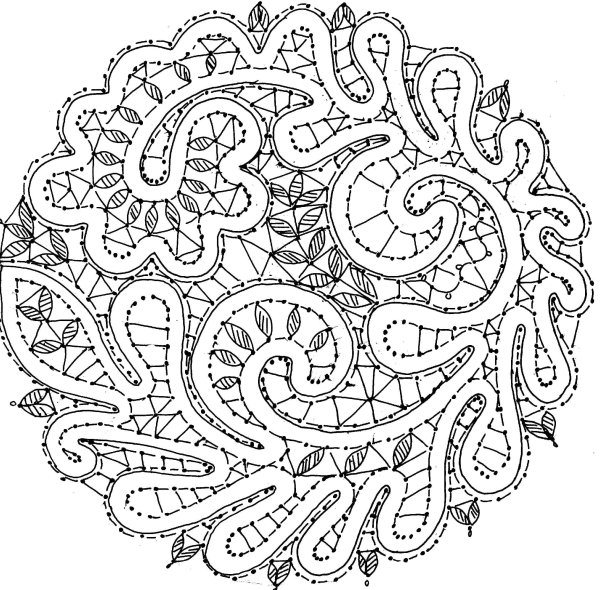 Кружево легкое для зарисовки