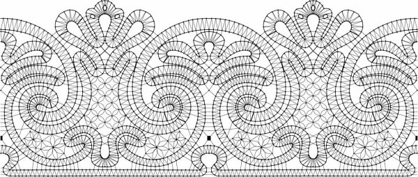 Сколок бабочка Вологодское кружево