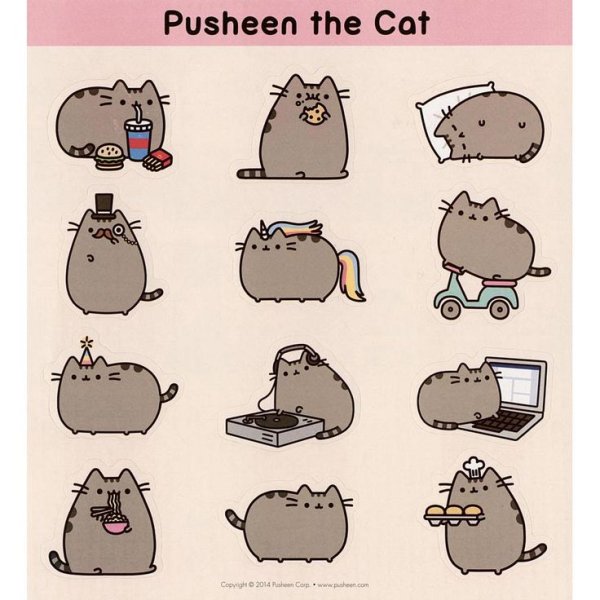Наклейки Пушин Кэт