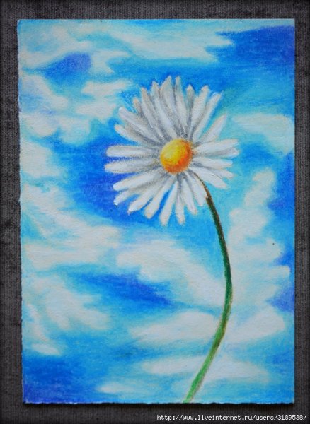 Рисование масляной пастелью для детей