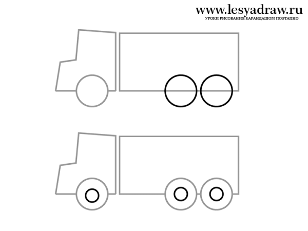 Рисование грузовая машина старшая группа