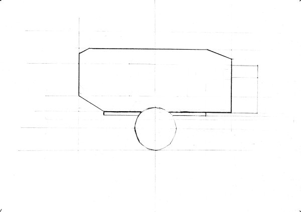 Смешной жилой прицеп рисунок карандашом