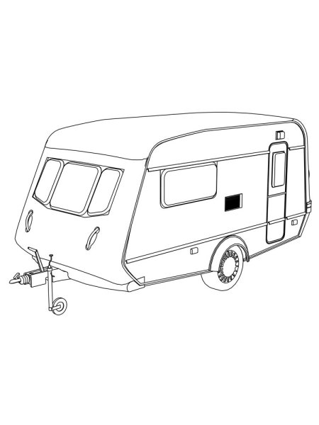 Раскраска дом на колесах