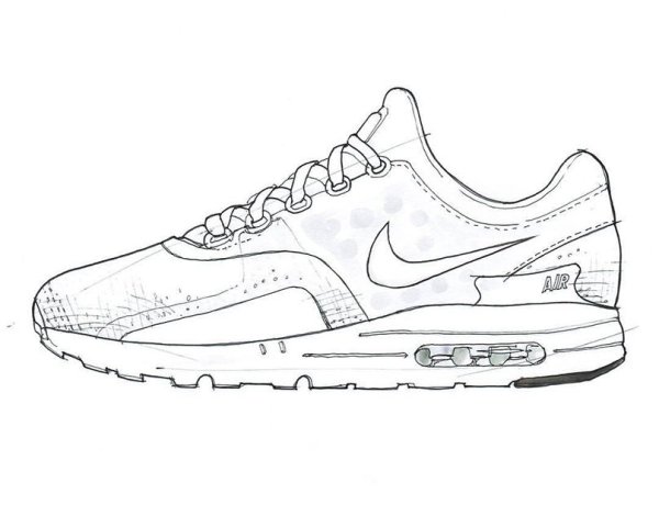 Nike Air Max раскраска