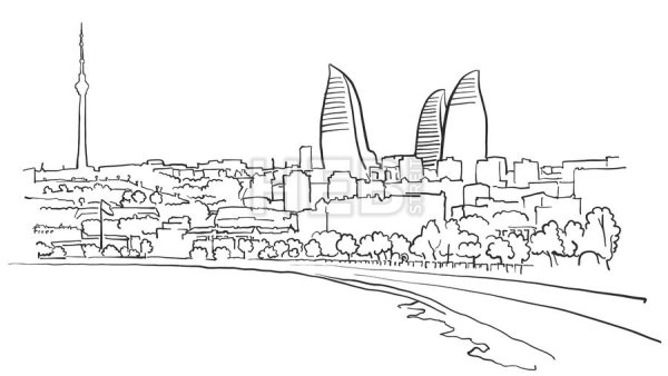 Азербайджан Баку вектор