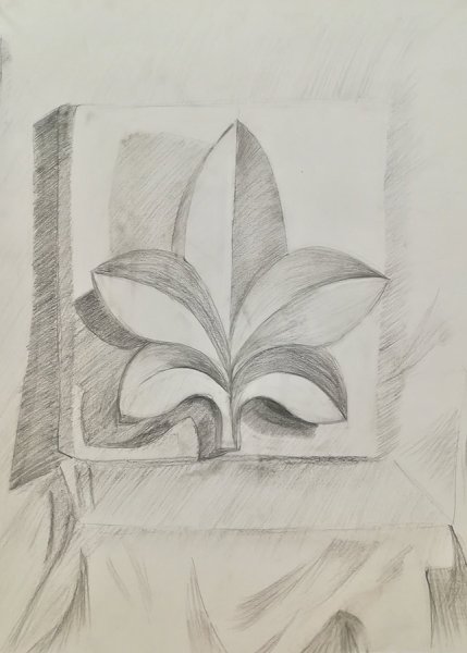 Гипсовый орнамент Лилия