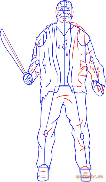 Рисовать Джейсона Вурхиса