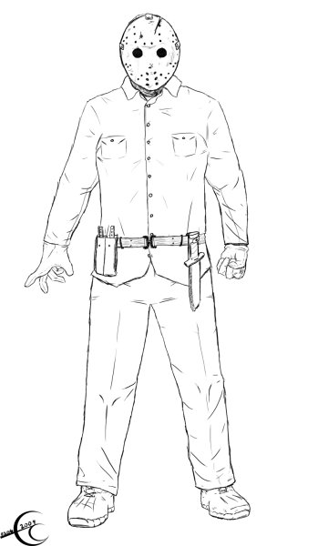 Джейсон Вурхис рисунок