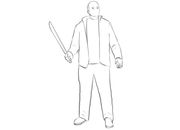 Раскраски для мальчиков 8 лет Джейсон Вурхис