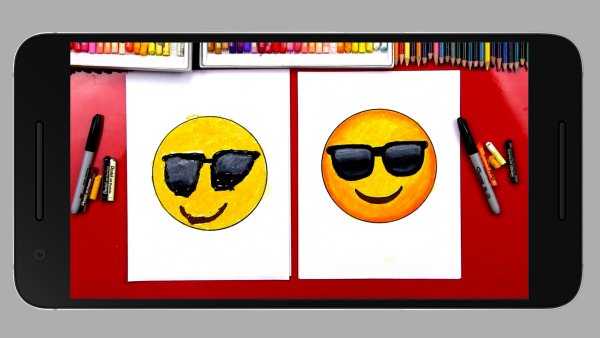 Поэтапное рисование смайликов