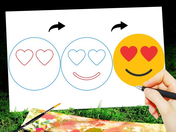 Нарисовать ЭМОДЖИ поэтапно