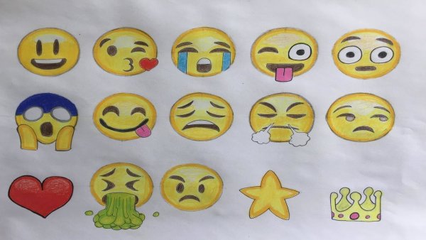 Эмодзи срисовать