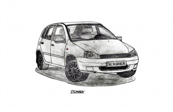 Раскраска Лада Калина 2 универсал