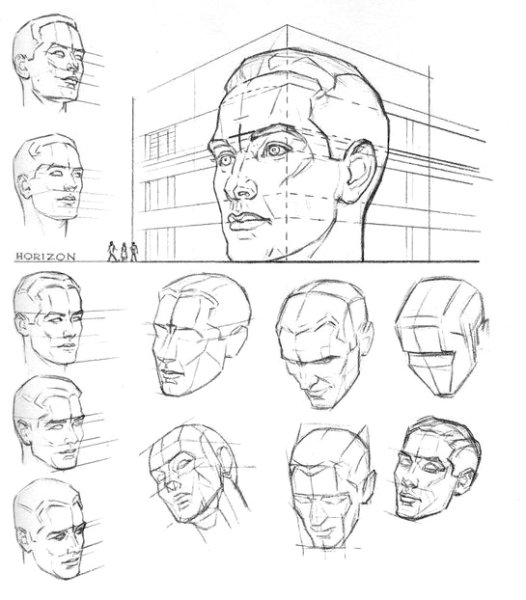 Построение головы человека метод Эндрю Лумиса