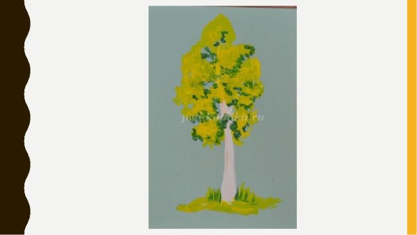 Нарисовать березу 2 класс