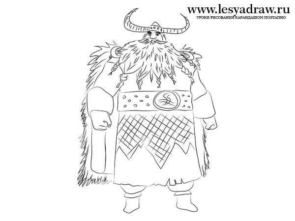 Рисунки викингов для срисовки