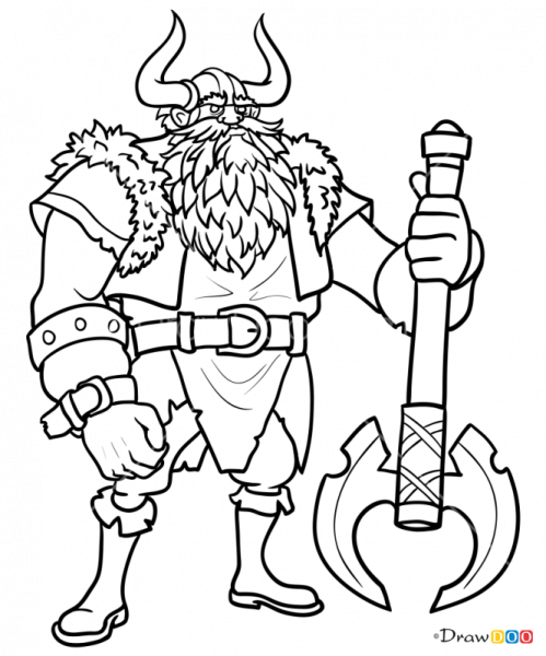 Викинги раскраска