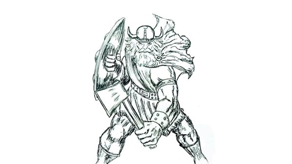 Викинг рисунок