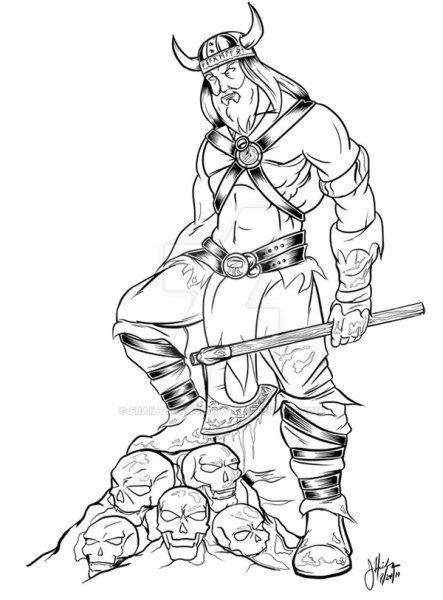 Викинг для срисовки