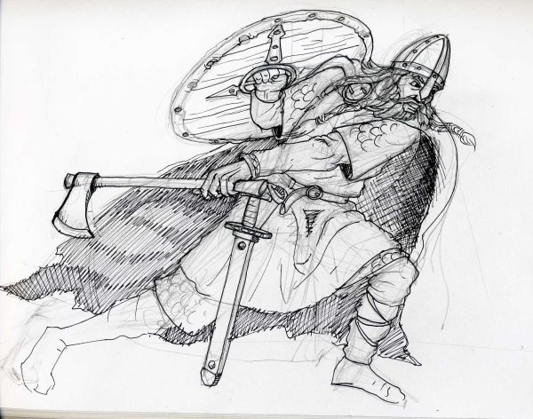 Викинг карандашом