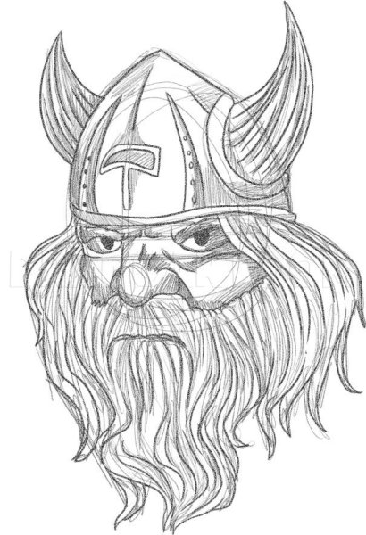 Викинги рисунки карандашом