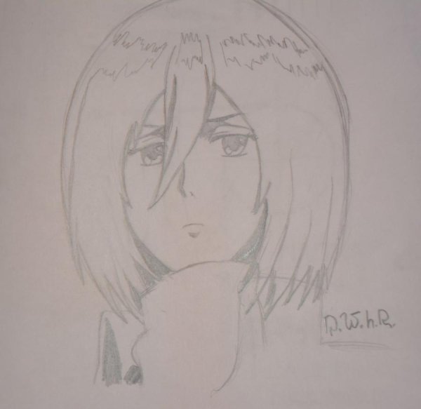 Атака титанов Леви и Микаса срисовка