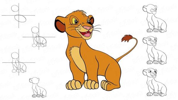 Нарисовать Саблезубого тигра поэтапно