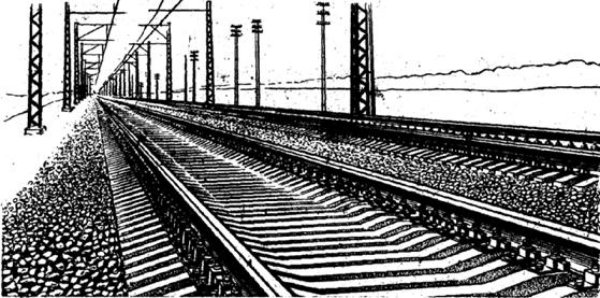 "Железнодорожный путь в кривых" 1993