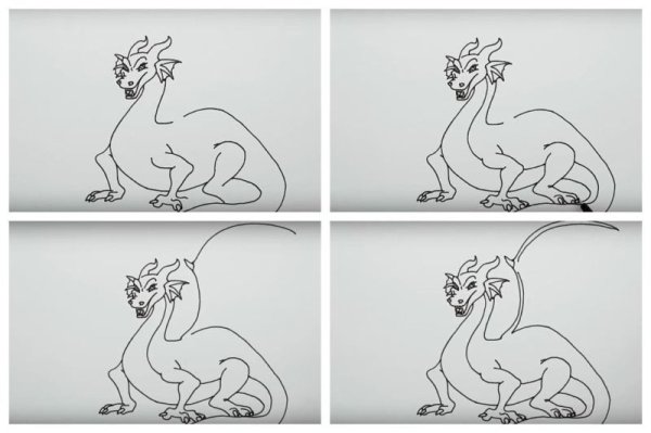 Как нарисовать дракона мелом