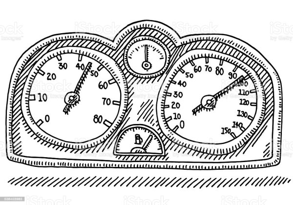 Спидометр карандашом